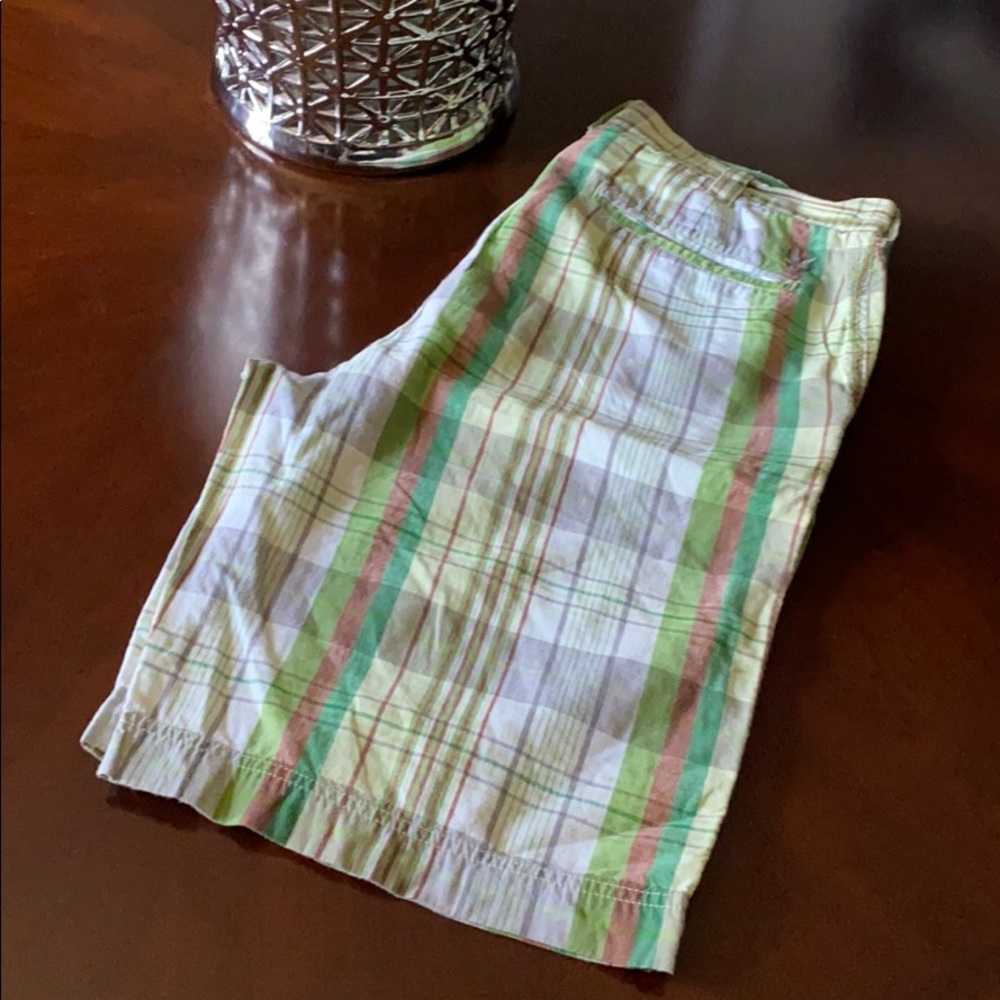 US expedition plaid shorts
